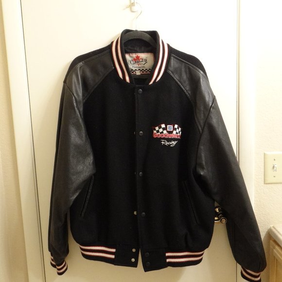 BLACK GOODWRENCH VARISTY COAT   CHOKO MOTORSPORTS BRAND  EXTRA LARGE - Picture 1 of 3